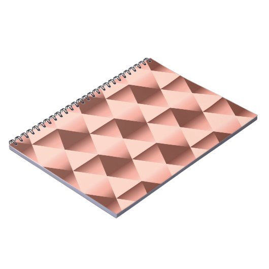 Rosy geometrie: bleek abstract motief. notitieboek (Linkerzijde)