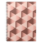 Rosy geometrie: bleek abstract motief. notitieboek (Voorkant)