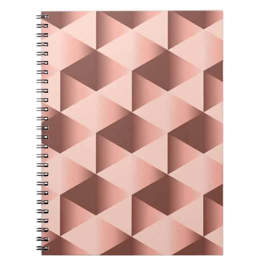 Rosy geometrie: bleek abstract motief. notitieboek (Voorkant)
