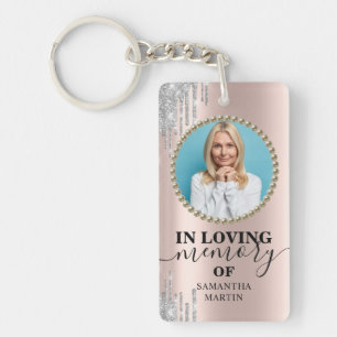 Rosy Gold Glitter drijft herinneringen op aan het Sleutelhanger