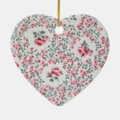 Rosy Heart Keramisch Ornament (Achterkant)