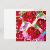 Rosy Hearts Feestdagenkaart (Voorkant / Achterkant)