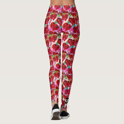 Rosy Hearts Leggings (Achterkant)