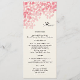 Rosy Light Shower Menu Kaart