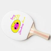 Rosy Maple Moth Cute Mochi Funny Animal Mochi Tafeltennisbatje (Zijkant)