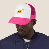 Rosy Maple Moth Cute Mochi Funny Animal Mochi Trucker Pet (In situ)