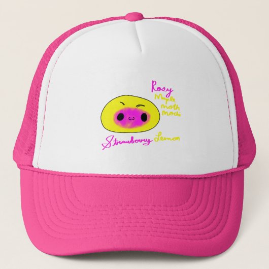 Rosy Maple Moth Cute Mochi Funny Animal Mochi Trucker Pet (Voorkant)