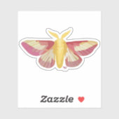 Rosy Maple Moth Sticker (Vel)