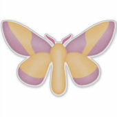Rosy Maple Moth Sticker (Voorkant)