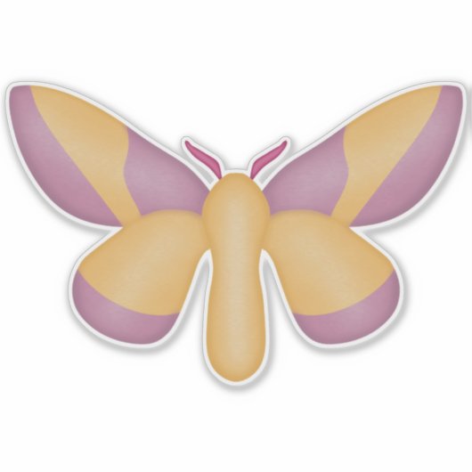 Rosy Maple Moth Sticker (Voorkant)