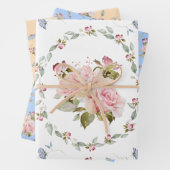 Rosy ovals pack inpakpapier vel (In situ)