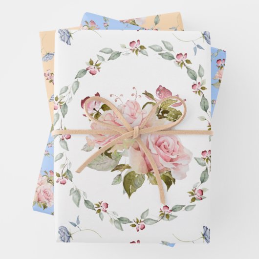 Rosy ovals pack inpakpapier vel (In situ)