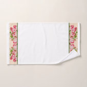 Rosy Overvloed op een badkamer handdoek set (B) (Handdoek)