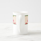 Rosy Overvloed op een Bone China Mok (B) (Achterkant)