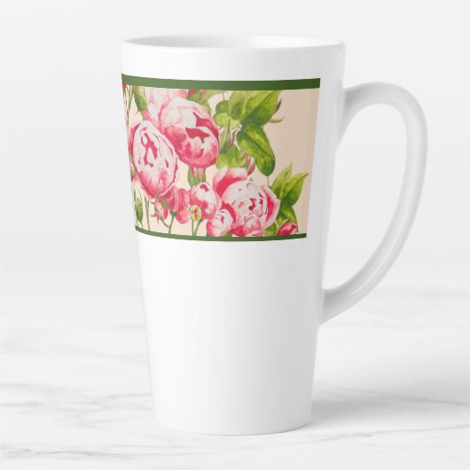 Rosy Overvloed op een Grote Latte Mok (B) (Rechts)