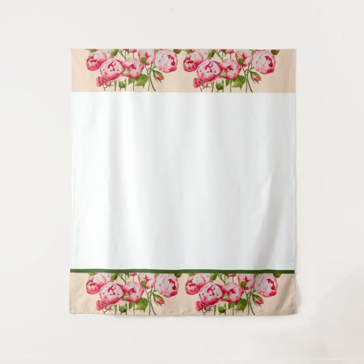 Rosy Overvloed op Tapestry Wandkleed (Voorkant)