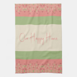 Rosy Pink Floral Theedoek