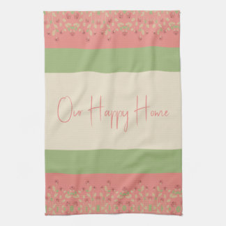 Rosy Pink Floral Theedoek