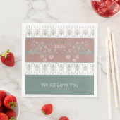 Rosy PInk met Blauwgroen Servet (Insitu)