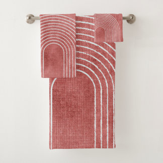 Rosy Pink-minimalist Bad Handdoek