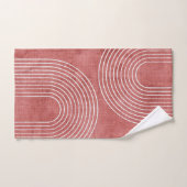 Rosy Pink-minimalist Bad Handdoek (Handdoek)
