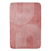 Rosy Pink-minimalist Badmat (Voorkant Verticaal)