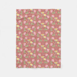 Rosy Posy Middag  Fleece Deken