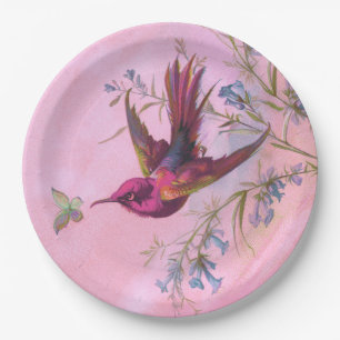 Rosy Red Hummingbird Papieren Bordje