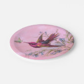 Rosy Red Hummingbird Papieren Bordje (Gekanteld)