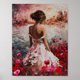 Rosy Reverie: De eerste blos van Dawn Poster