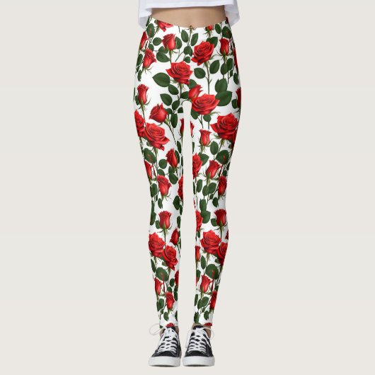 Rosy Riot: de doornige tango van de liefde Leggings (Voorkant)