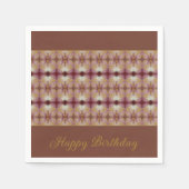 Rosy roze en goud servet (Voorkant)