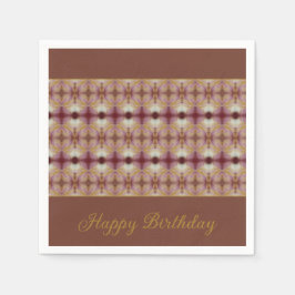 Rosy roze en goud servet