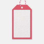 Rosy Roze Waterverf Bloemen Dank u Cadeaulabel (Achterkant)