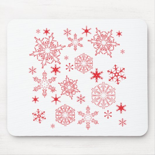 Rosy Snowflakes Muismat (Voorkant)