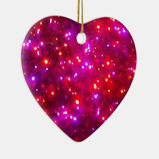 "Rosy Sparkle" Heart Ornament (Rechts)