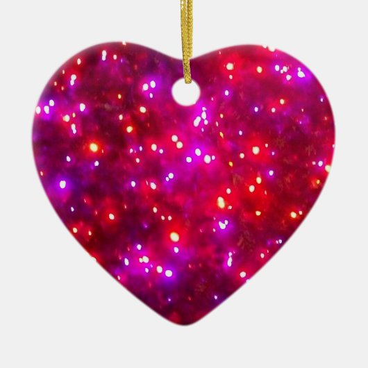 "Rosy Sparkle" Heart Ornament (Voorkant)