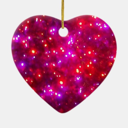 "Rosy Sparkle" Heart Ornament (Achterkant)