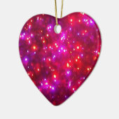 "Rosy Sparkle" Heart Ornament (Links)