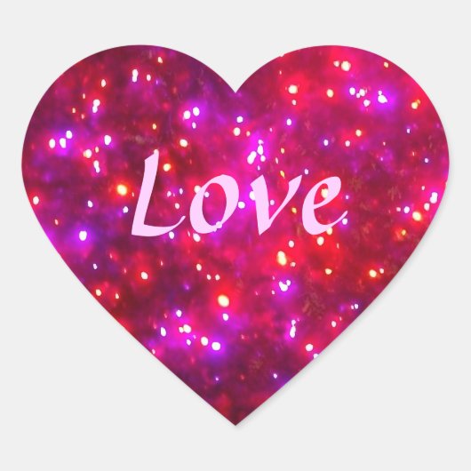 'Rosy Sparkle' Liefde Stickers (Voorkant)