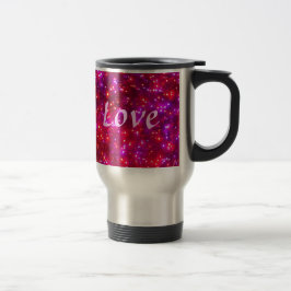 Rosy Sparkle 'Love Travel Mug' Reisbeker