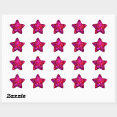 'Rosy Sparkle' stervormige Stickers (Vel)