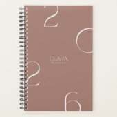Rosy Taupe Minimalist 2026 Planner (Voorkant)