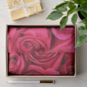 Rosy Victoriaans shabby chic deep roze rozen Tissuepapier (Geschenk)