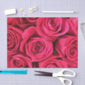 Rosy Victoriaans shabby chic deep roze rozen Tissuepapier (Craft)