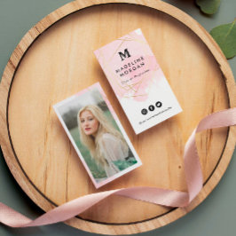 Rosy Waterverf Social Media met foto Visitekaartje