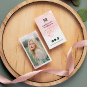 Rosy Waterverf Social Media met foto Visitekaartje