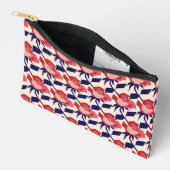 Rosy Whimsy Red Navy Print Cut Naaien Klein Etui (Open)