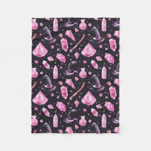Rosy Witch Fleece Deken