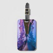 Rosy wolken voor zonsopgang bij het Morainmeer Bagagelabel (Voorkant (verticaal))